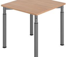 HAMMERBACHER höhenverstellbarer Schreibtisch VYS08/N/G nussbaum