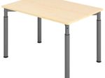 HAMMERBACHER höhenverstellbarer Schreibtisch VYS12/3/G ahorn