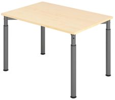 HAMMERBACHER höhenverstellbarer Schreibtisch VYS12/3/G ahorn