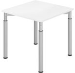 HAMMERBACHER höhenverstellbarer Schreibtisch VYS08/W/S weiß