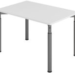 HAMMERBACHER höhenverstellbarer Schreibtisch VYS12/5/G lichtgrau