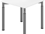 HAMMERBACHER höhenverstellbarer Schreibtisch VYS08/W/G weiß