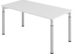 HAMMERBACHER höhenverstellbarer Schreibtisch VYS16/5/S lichtgrau