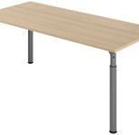 HAMMERBACHER höhenverstellbarer Schreibtisch VYS19/E/G eiche