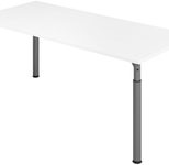 HAMMERBACHER höhenverstellbarer Schreibtisch VYS19/W/G weiß