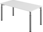 HAMMERBACHER höhenverstellbarer Schreibtisch VYS16/5/G lichtgrau