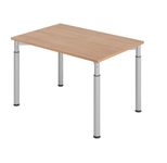 HAMMERBACHER höhenverstellbarer Schreibtisch VYS12/N/S nussbaum