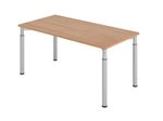 HAMMERBACHER höhenverstellbarer Schreibtisch VYS16/N/S nussbaum