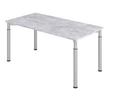 HAMMERBACHER höhenverstellbarer Schreibtisch VYS16/M/S beton