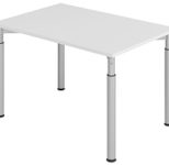 HAMMERBACHER höhenverstellbarer Schreibtisch VYS12/5/S lichtgrau