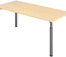 HAMMERBACHER höhenverstellbarer Schreibtisch VYS19/3/G ahorn