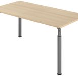 HAMMERBACHER höhenverstellbarer Schreibtisch VYS16/E/G eiche