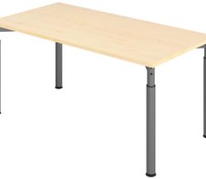 HAMMERBACHER höhenverstellbarer Schreibtisch VYS16/3/G ahorn