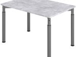 HAMMERBACHER höhenverstellbarer Schreibtisch VYS12/M/G beton