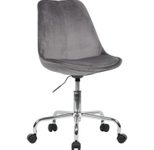 AMSTYLE Bürostuhl SPM1.420 Samt dunkelgrau