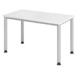 HAMMERBACHER Schreibtisch VHS612/W/S weiß
