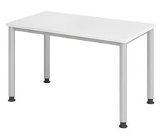 HAMMERBACHER Schreibtisch VHS612/W/S weiß