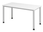 HAMMERBACHER Schreibtisch VHS614/W/S weiß