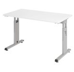 HAMMERBACHER Schreibtisch VOS612/W/S weiß