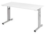 HAMMERBACHER Schreibtisch VOS614/W/S weiß