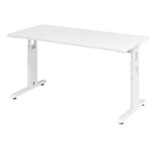 HAMMERBACHER Schreibtisch VOS614/W/W weiß