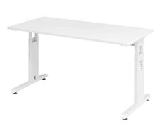 HAMMERBACHER Schreibtisch VOS614/W/W weiß