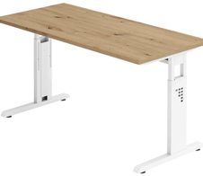 HAMMERBACHER Schreibtisch VOS614/R/W Asteiche