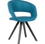 WOHNLING Esszimmerstuhl Stoff  WL6.113 petrol