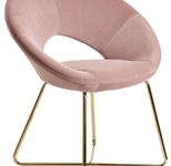 WOHNLING Esszimmerstuhl Samt WL6.189 rosa