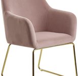WOHNLING Esszimmerstuhl Samt WL6.216 rosa