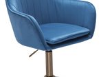 WOHNLING Drehstuhl SPM1.432 Samt blau
