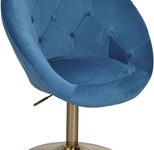 WOHNLING Loungesessel WL6.301 Samt blau