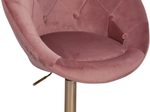 WOHNLING Design Drehsessel WL6.300 Samt rosa