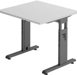 HAMMERBACHER höhenverstellbarer Schreibtisch VOS08/5/G lichtgrau