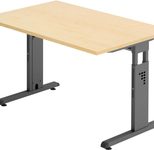 HAMMERBACHER höhenverstellbarer Schreibtisch VOS12/3/G ahorn