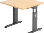 HAMMERBACHER höhenverstellbarer Schreibtisch VOS08/3/G ahorn