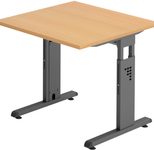 HAMMERBACHER höhenverstellbarer Schreibtisch VOS08/6/G buche