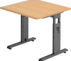 HAMMERBACHER höhenverstellbarer Schreibtisch VOS08/6/G buche