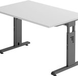 HAMMERBACHER höhenverstellbarer Schreibtisch VOS12/5/G lichtgrau