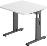 HAMMERBACHER höhenverstellbarer Schreibtisch VOS08/W/G weiß