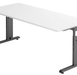 HAMMERBACHER höhenverstellbarer Schreibtisch VOS19/W/G weiß