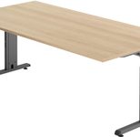 HAMMERBACHER höhenverstellbarer Schreibtisch VOS2E/E/G eiche