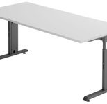 HAMMERBACHER höhenverstellbarer Schreibtisch VOS19/5/G lichtgrau