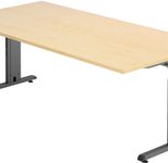 HAMMERBACHER höhenverstellbarer Schreibtisch VOS2E/3/G ahorn