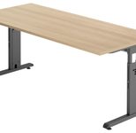 HAMMERBACHER höhenverstellbarer Schreibtisch VOS19/E/G eiche