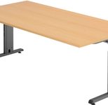 HAMMERBACHER höhenverstellbarer Schreibtisch VOS2E/6/G buche