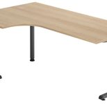 HAMMERBACHER VOS82/E/G höhenverstellbarer Schreibtisch 65 - 85 cm eiche / grafit