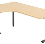 HAMMERBACHER VOS82/3/G höhenverstellbarer Schreibtisch 65 - 85 cm ahorn / grafit