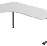 HAMMERBACHER VOS82/5/G höhenverstellbarer Schreibtisch 65 - 85 cm lichtgrau / grafit