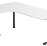 HAMMERBACHER VOS82/W/G höhenverstellbarer Schreibtisch 65 - 85 cm weiß / grafit